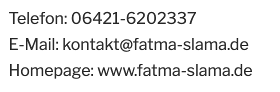 Fatma Slama - Kontaktdaten